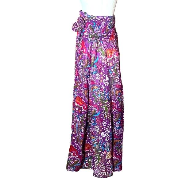 J.P. MATTIE PURPLE FLORAL BOHO SKIRT OR DRESS VERY GOOD CONDITION (S) - Picture 2 of 7